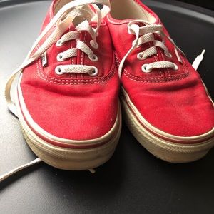 Classic Red Vans size 7